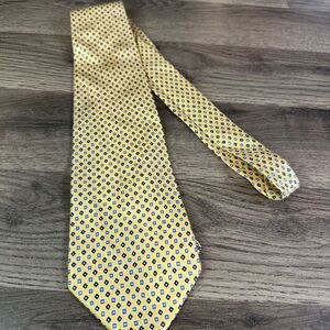 Ralph Lauren Yellow and Blue Geometric Men's Tie